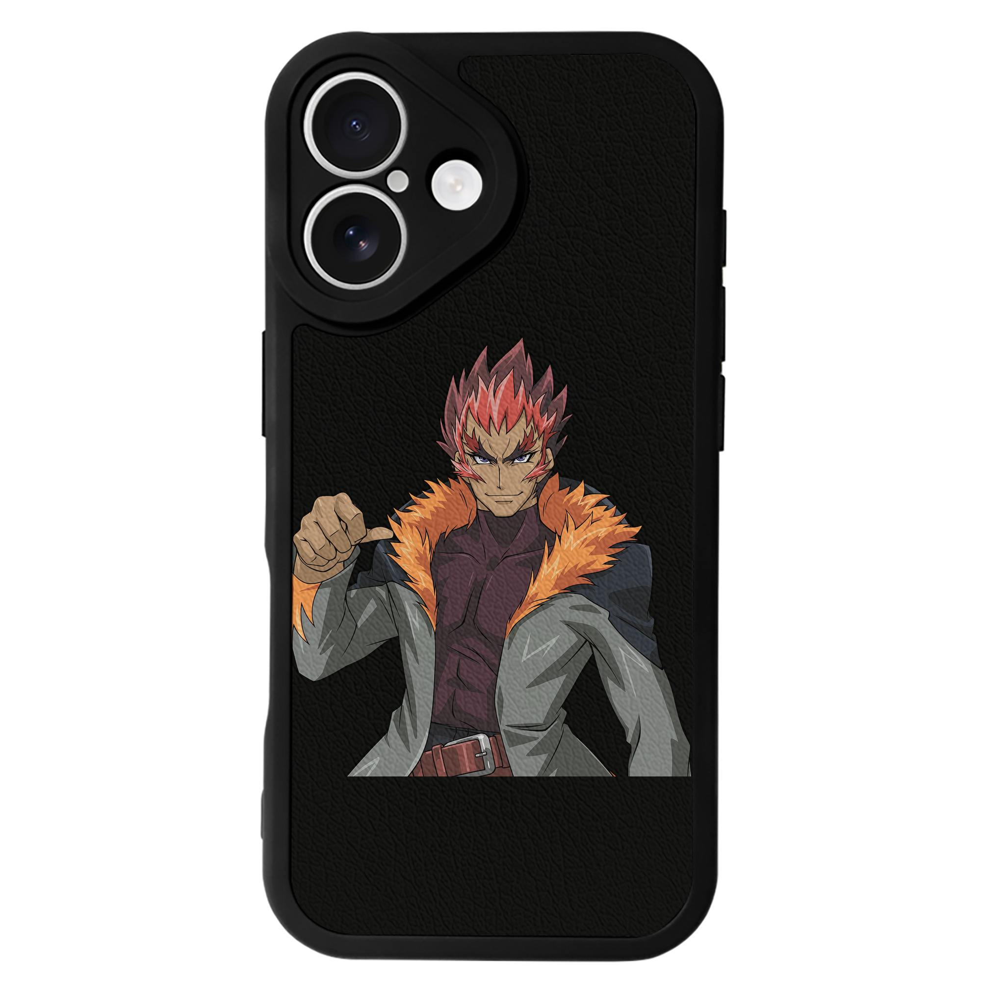 （画像用） 遊☆戯☆王 Yu-Gi-Oh! 【iPhone 16シリーズ対応】シリコンスマホケース（レザー調） 材質：シリコン